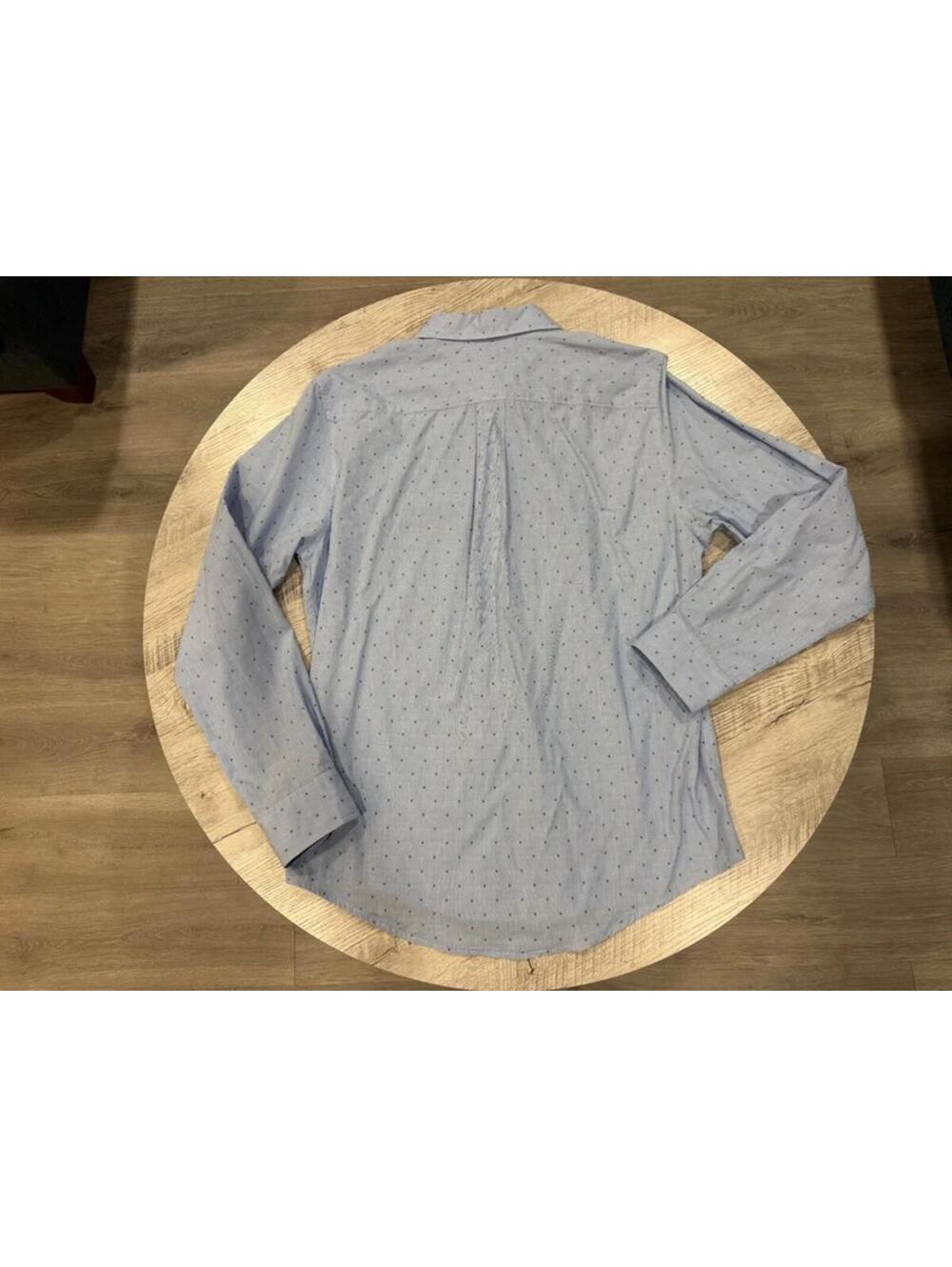 Tommy Hilfiger Custom Fit Blue Micro Dot Button Down Shirt M - Picture 2 of 6